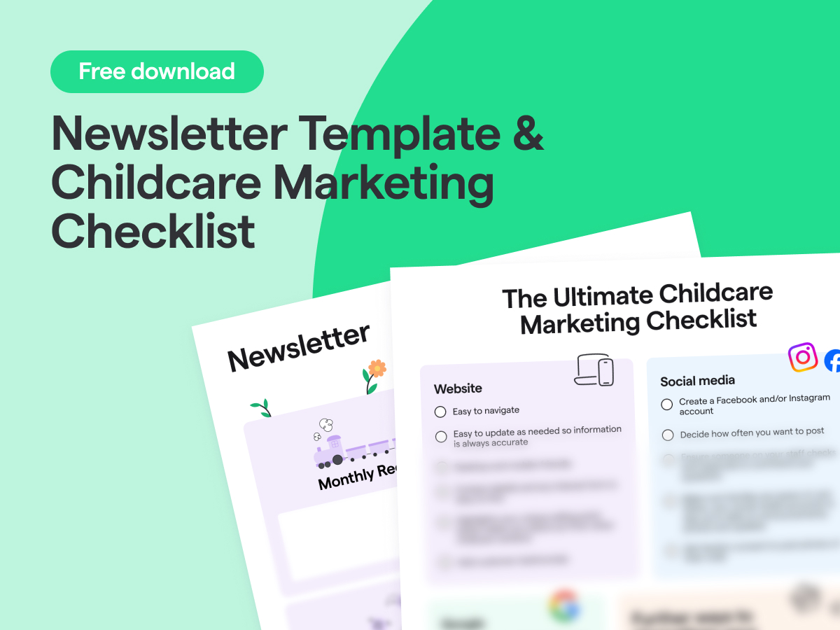 free newsletter template and marketing checklist