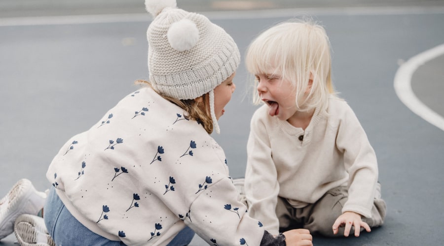 Children playing on playground