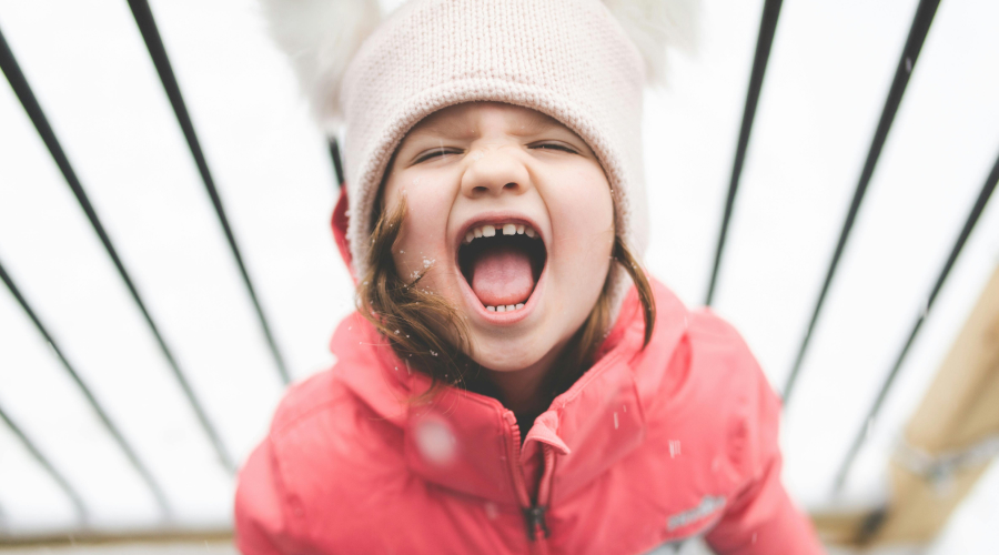 little girl with big emotions