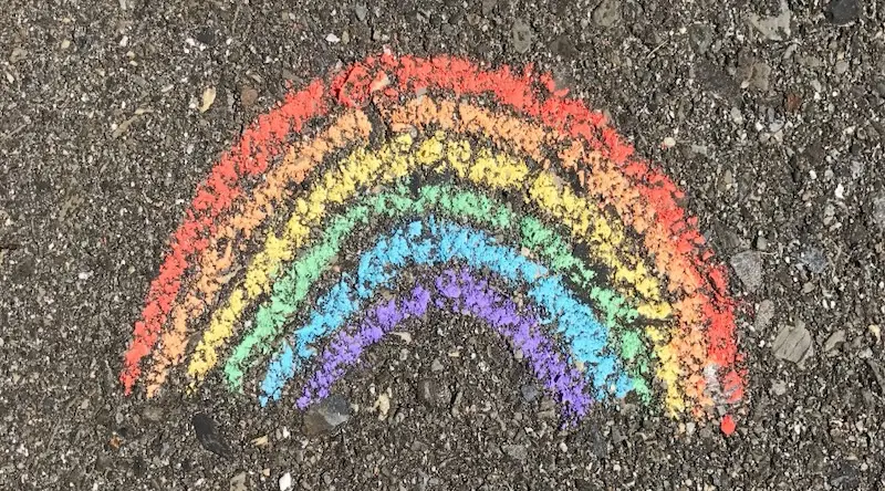 Rainbow Sidewalk Chalk