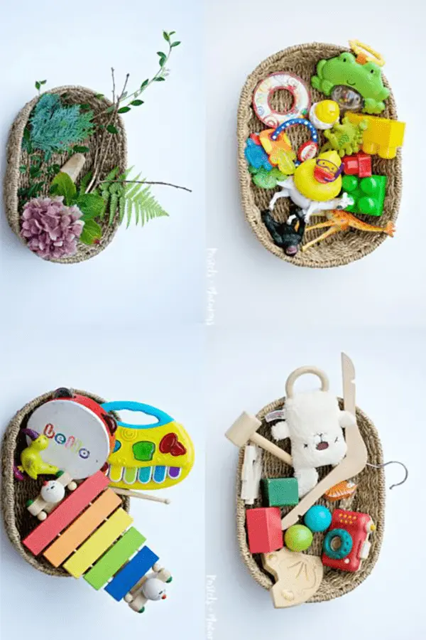 Picture of baskets filled with different items