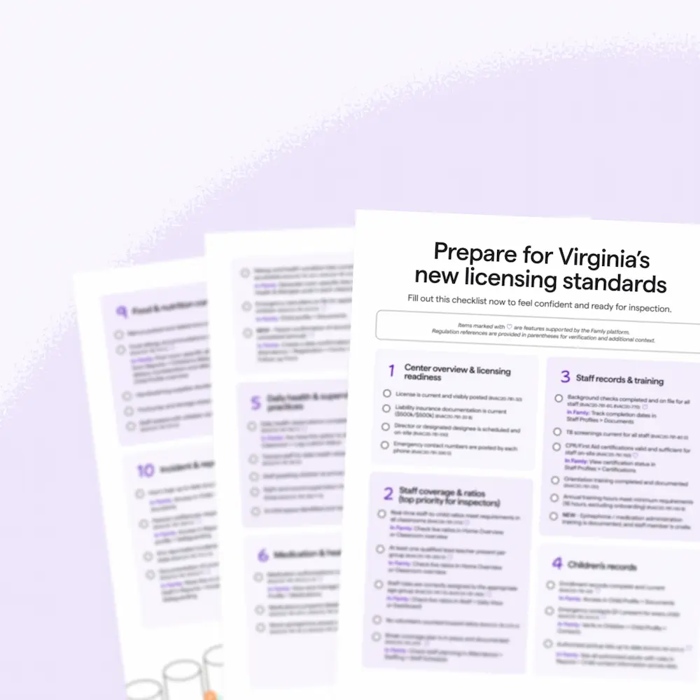 Virginia licensing compliance checklist