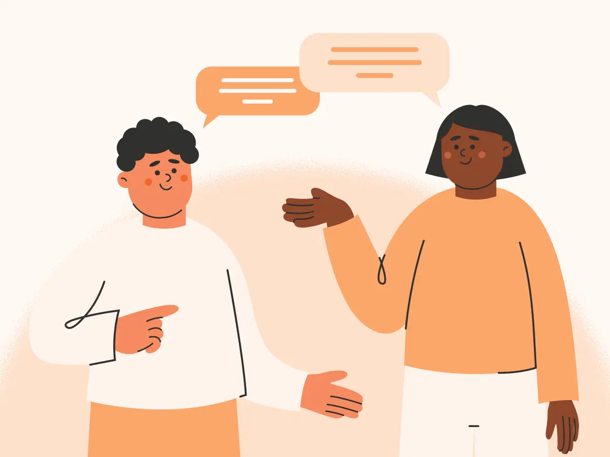 a mentor and mentee in childcare