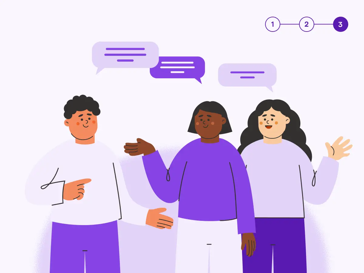 A cartoon image of a diverse group of Early Years educators