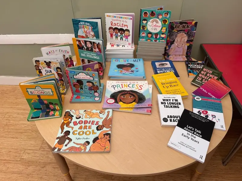 Some example books to enhance and support anti-racist practice in the Early Years
