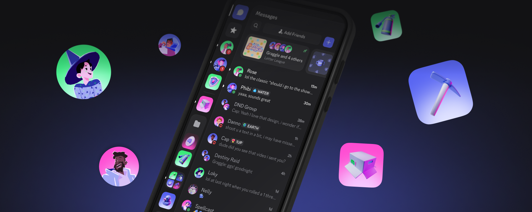The Discord mobile app. 