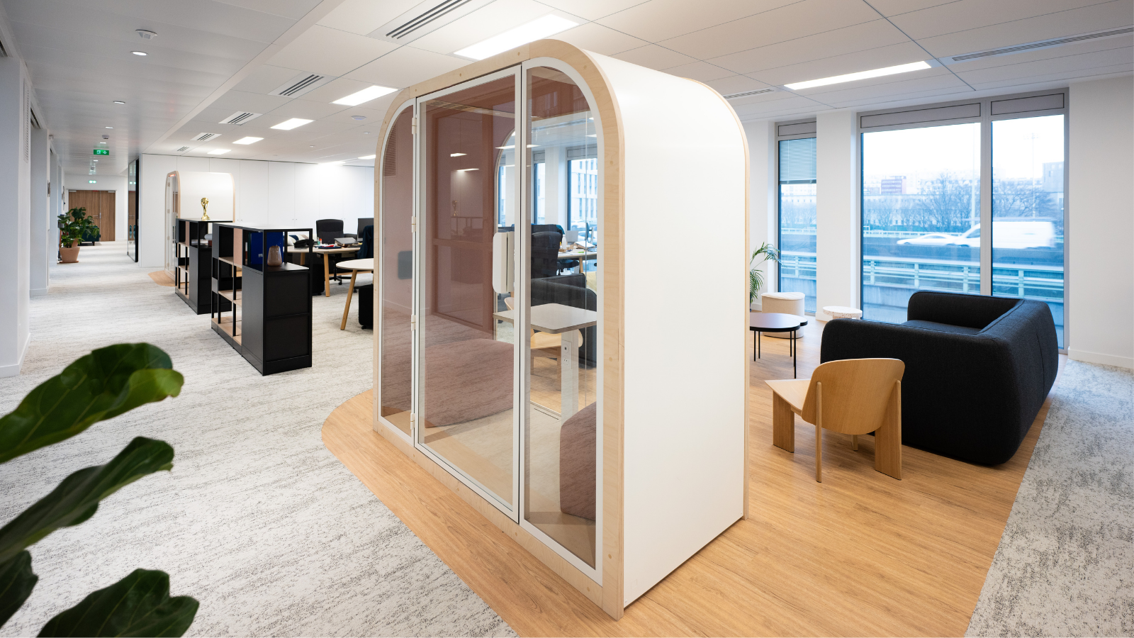Des cabines acoustiques ouvertes sur leur environnement