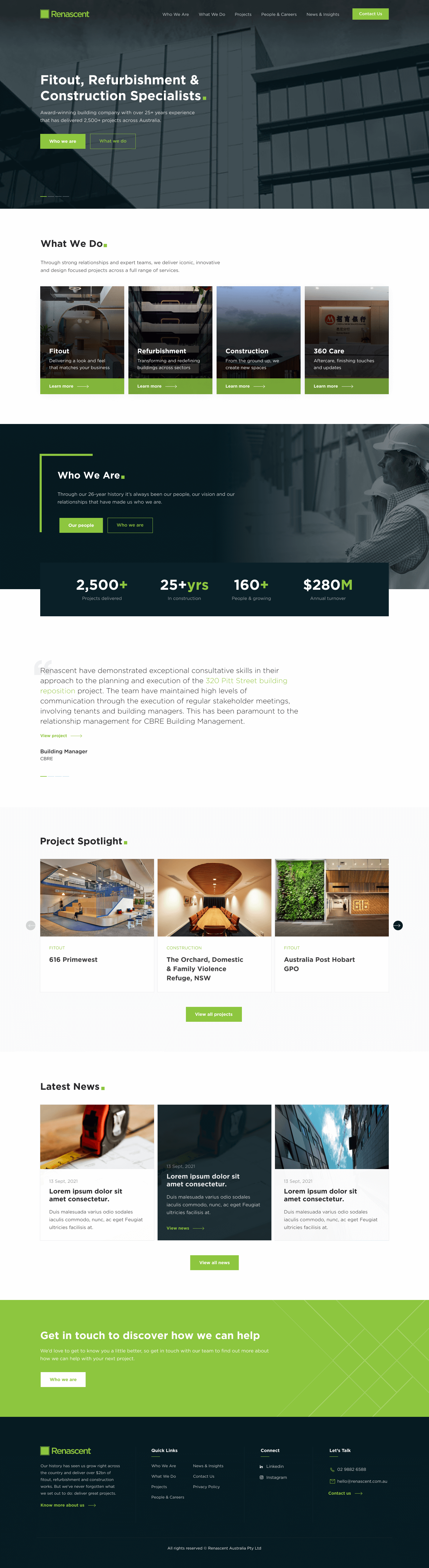 A screenshot of web page