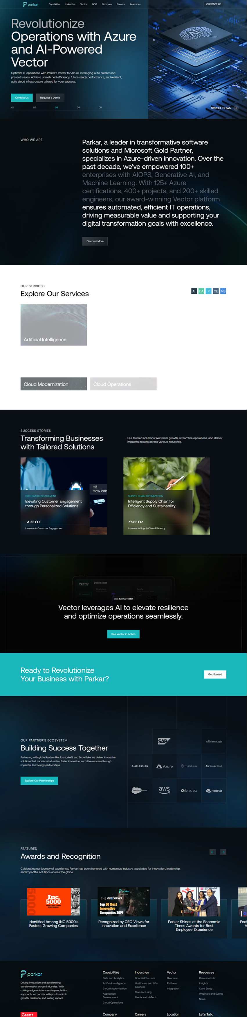 A screenshot of web page