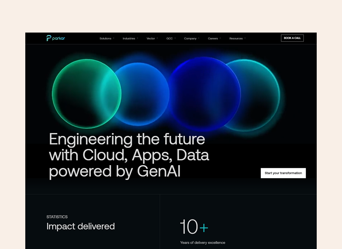 A mockup of a project