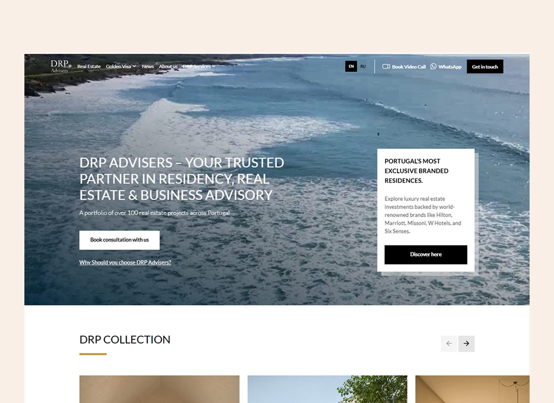 A mockup of a project