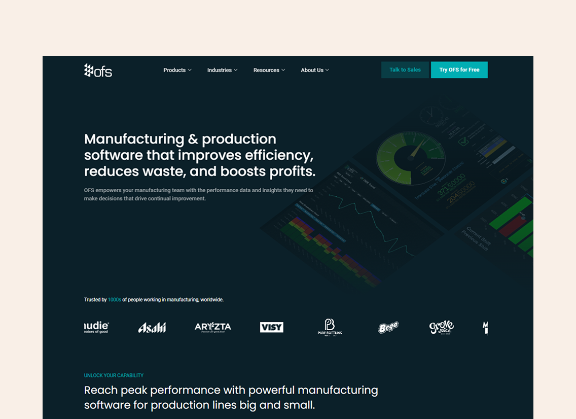 A mockup of a project