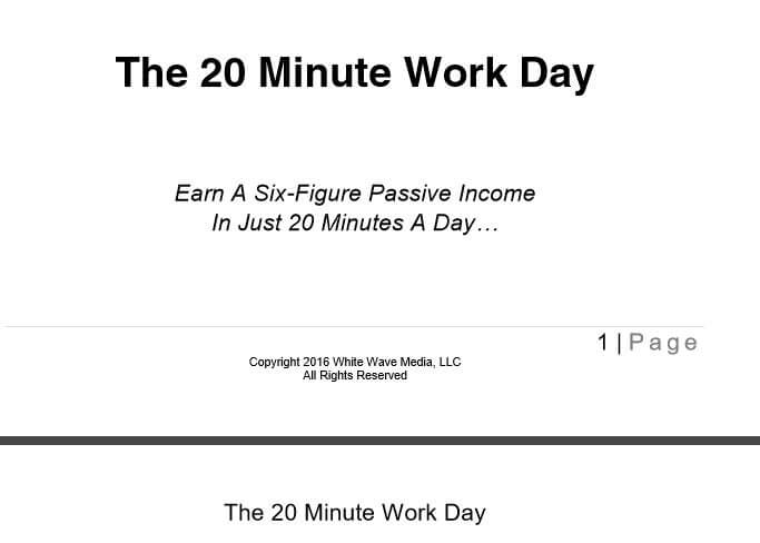 The 20 Minute Work Day review