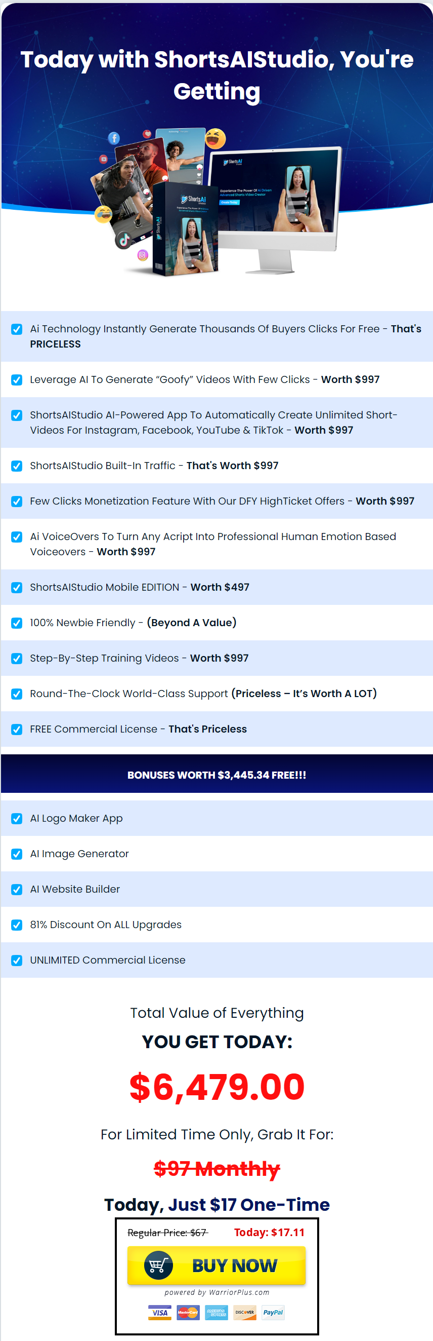 ShortsAIStudio Price