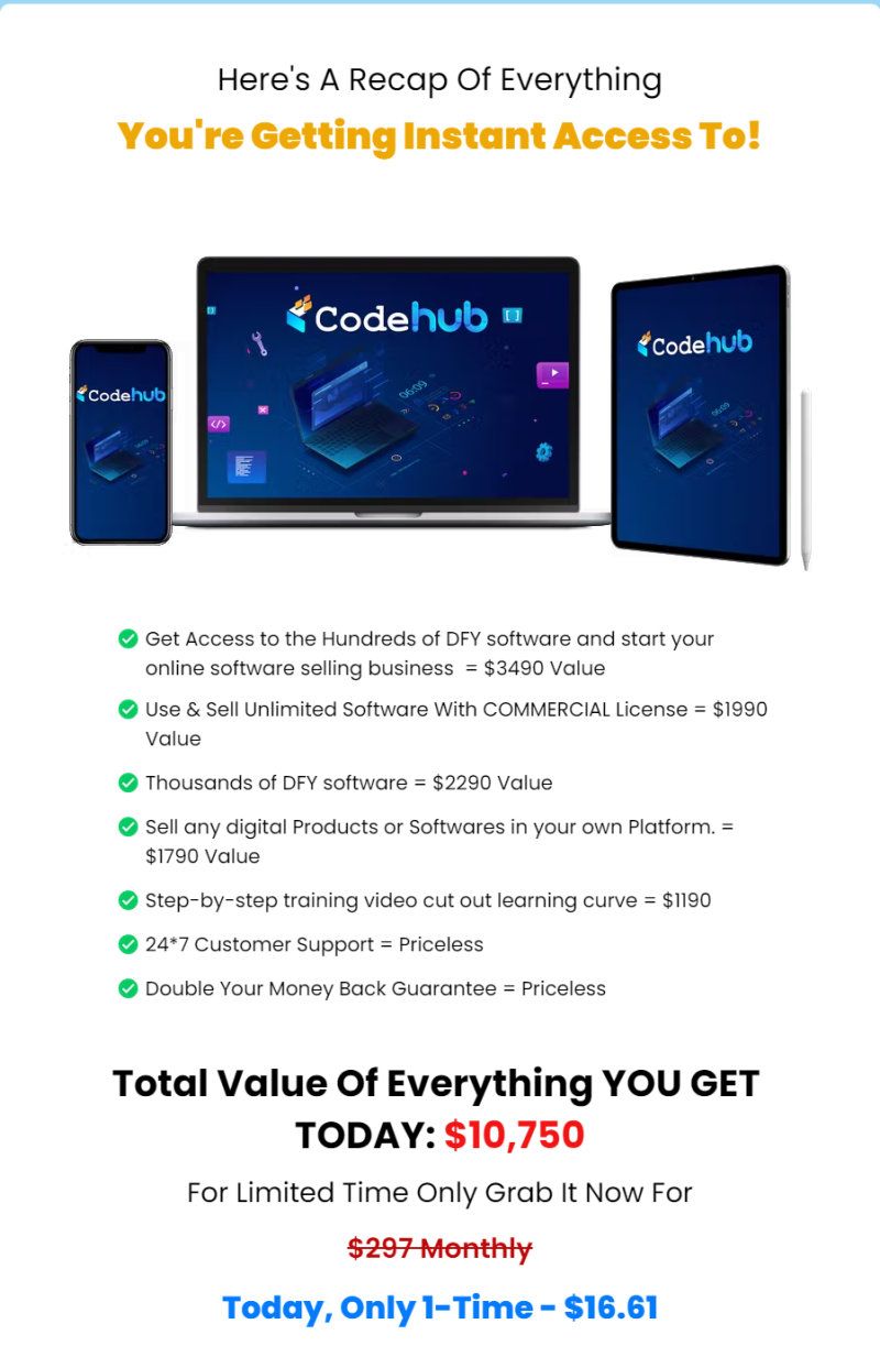 CodeHub Price