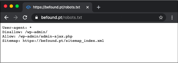 robots.txt file