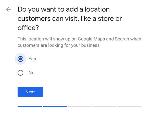 Adding your location to Google My Business