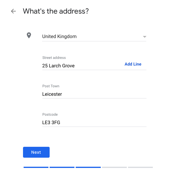 Adding your address to Google My Business