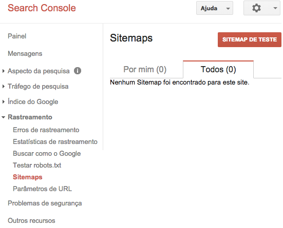 Sitemap XML de Teste