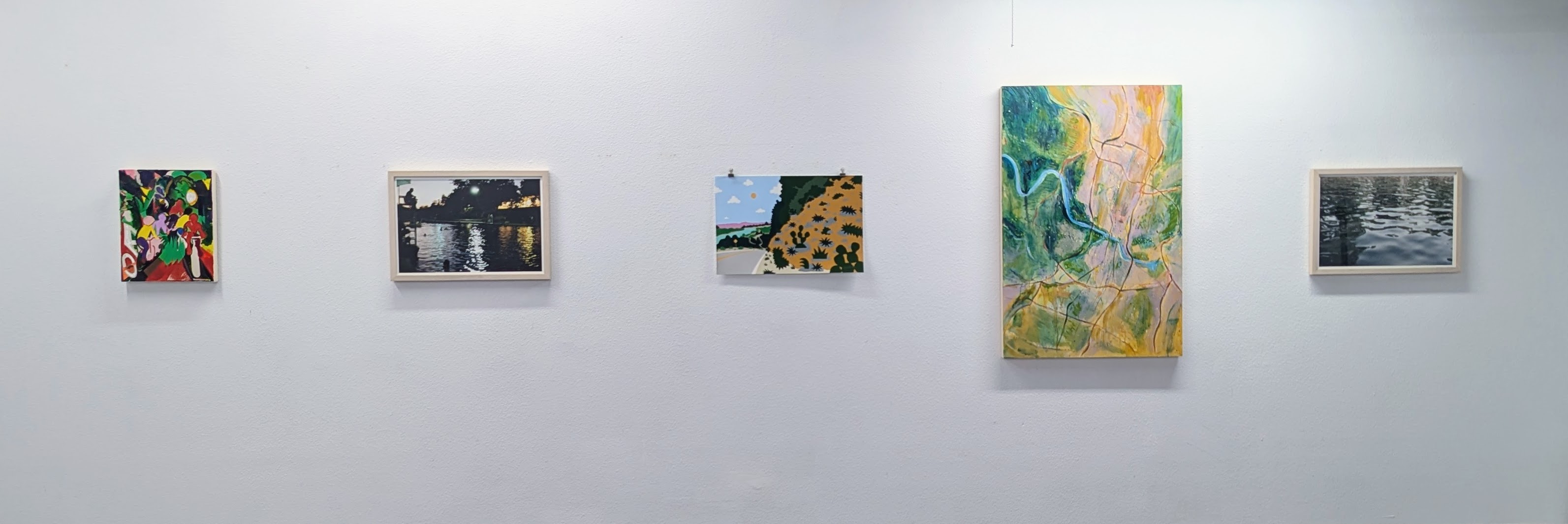 LAKES exhibition installed in GLHF gallery, march 2021