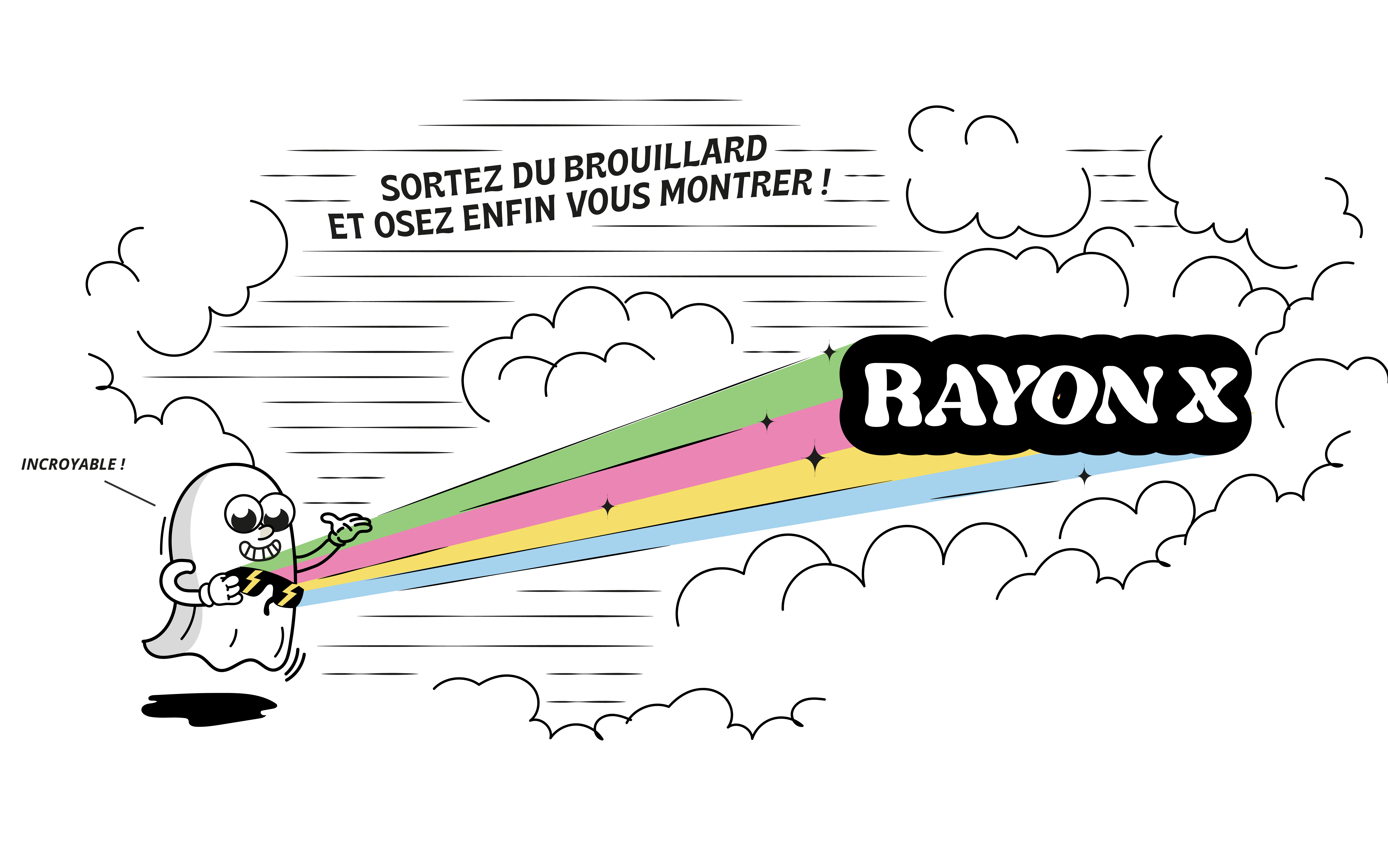Mascotte fantôme de Rayon X