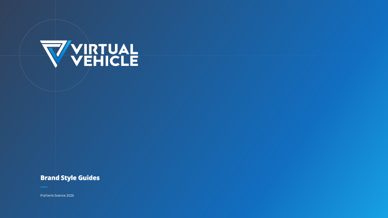 Virtual Vehicle brand guidelines cover