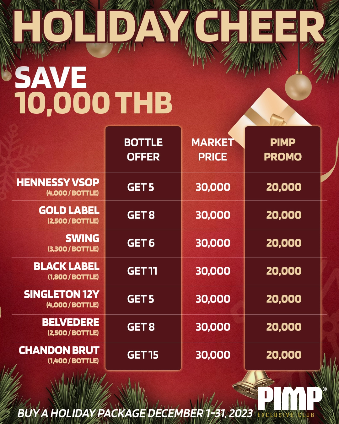 PIMP PROMOTIONS FOR THE HOLIDAYS 