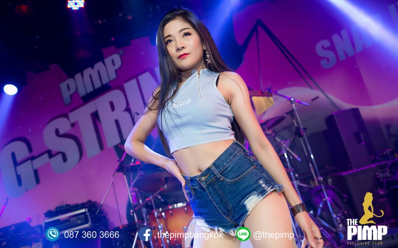 Thai babe during a show at The PIMP Bangkok nightclub in Thailand