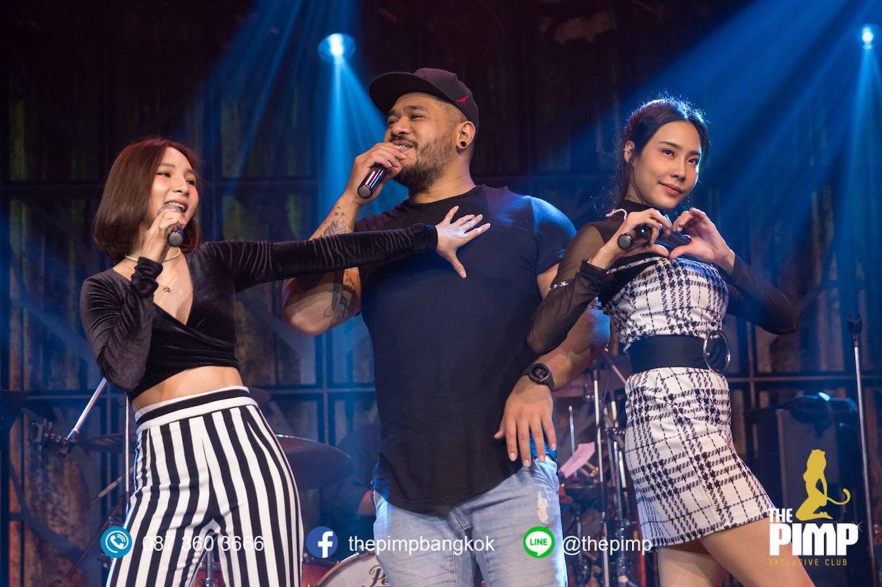 live singers on stage at the PIMP Bangkok