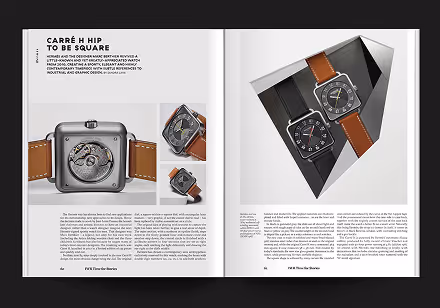 Double page du magazine de haute horlogerie International Watch Review