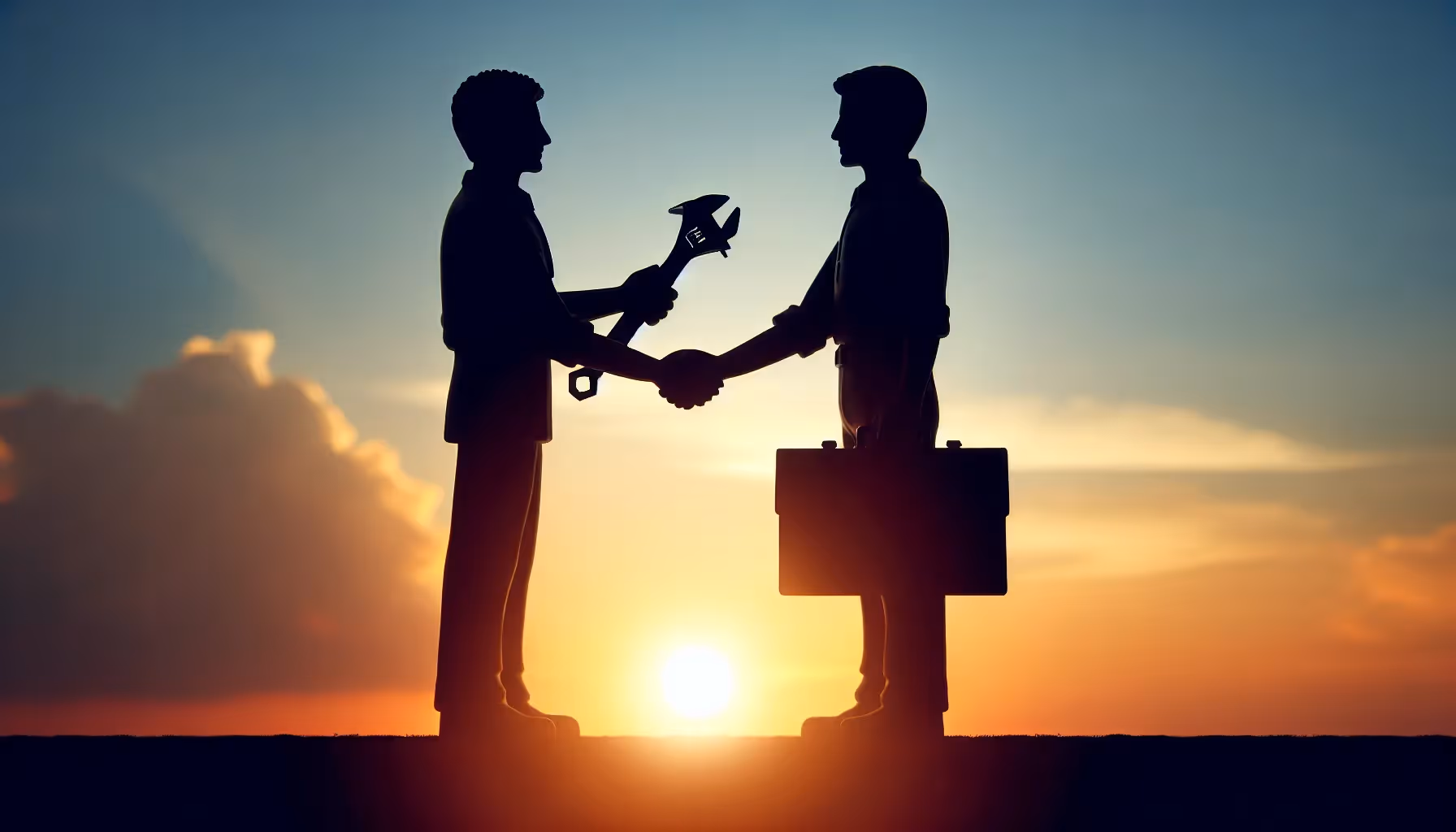 Illustration of a handshake between two partners symbolizing successful channel incentives