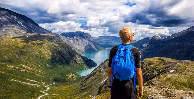 Hiking in nature