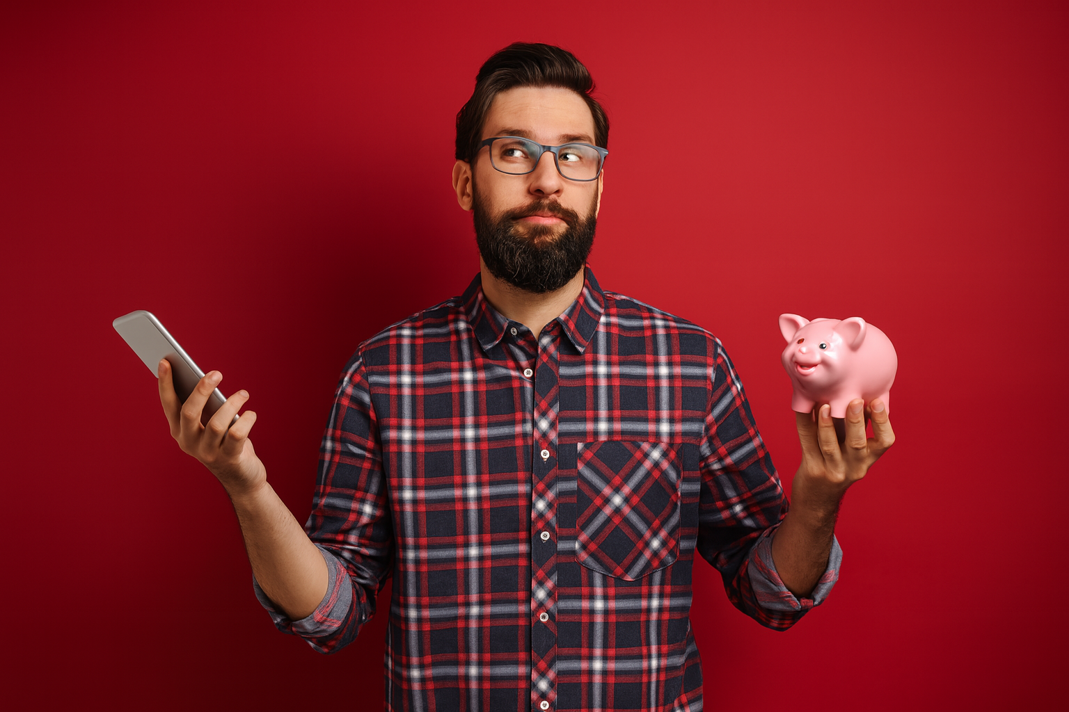 Photo d'un gestionnaire qui pèse le coût du forfait.