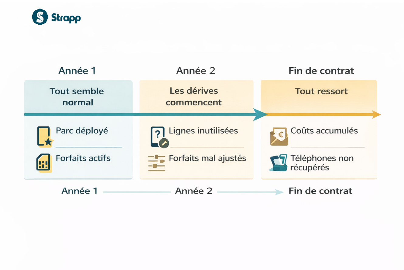 Couts en fin de contrat mobile
