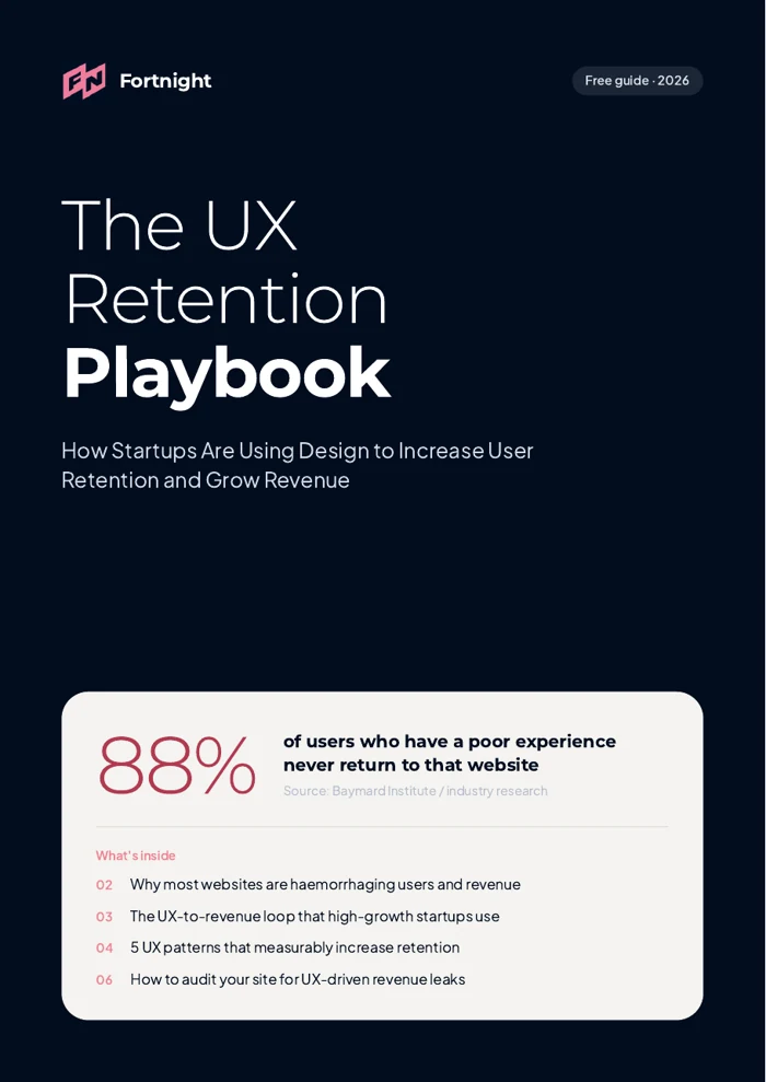 UX Retention Playbook cover