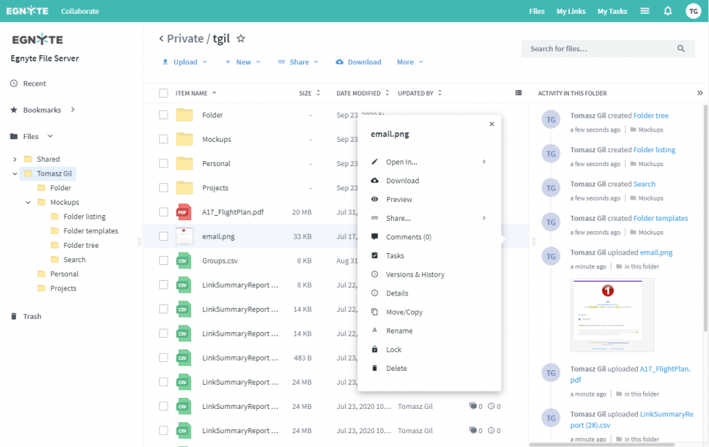 Redesigning the UI of an Enterprise Application: A Development Case Study - Egnyte Blog