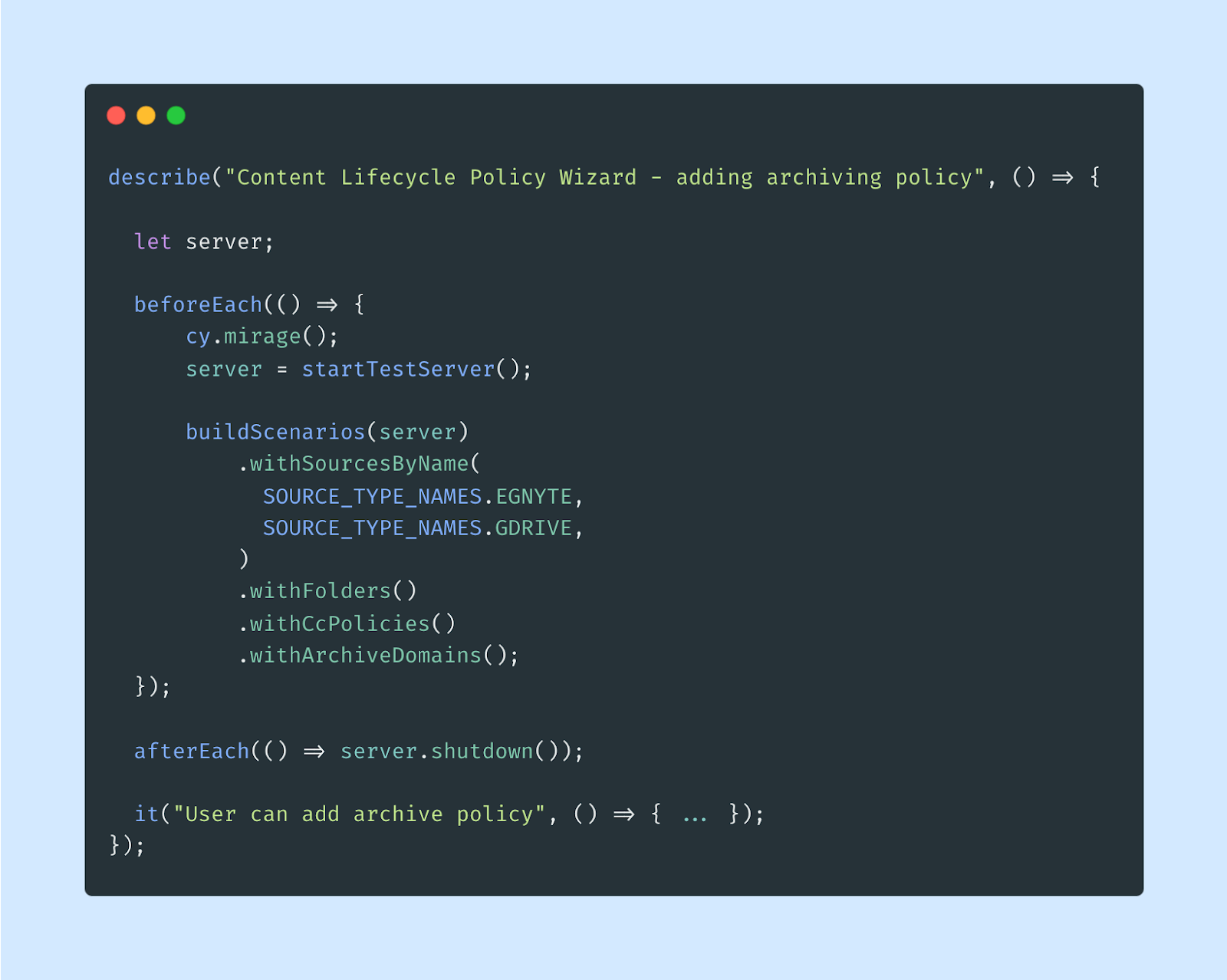 Code snippet.