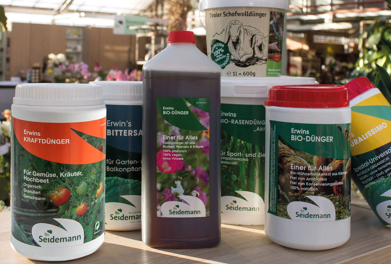 Erwins Düngersortiment