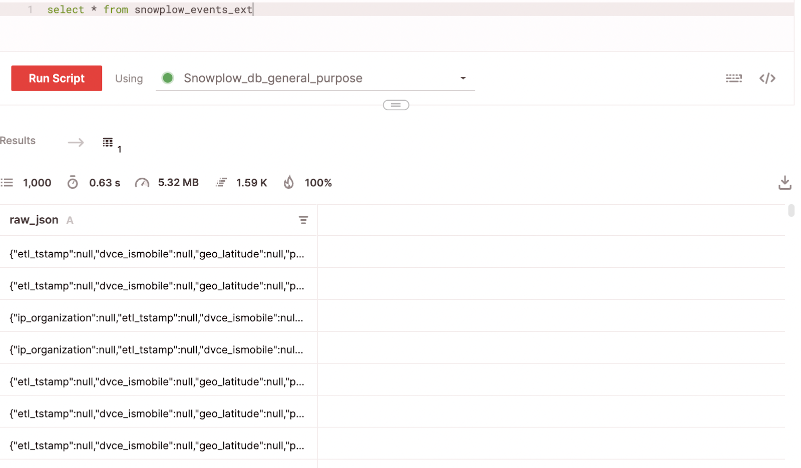 Loading the data into Firebolt