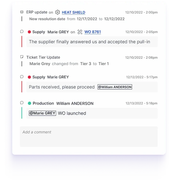 PCR cross-team collaboration