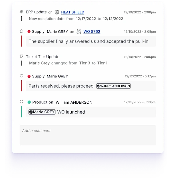 PCR cross-team collaboration