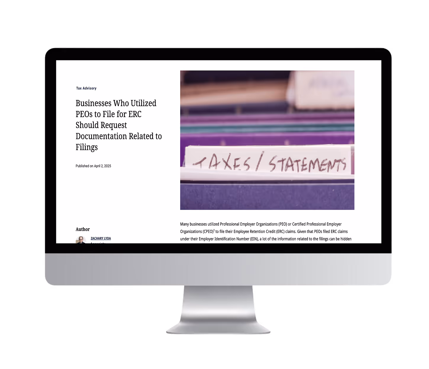 A computer screen with a webpage displayed