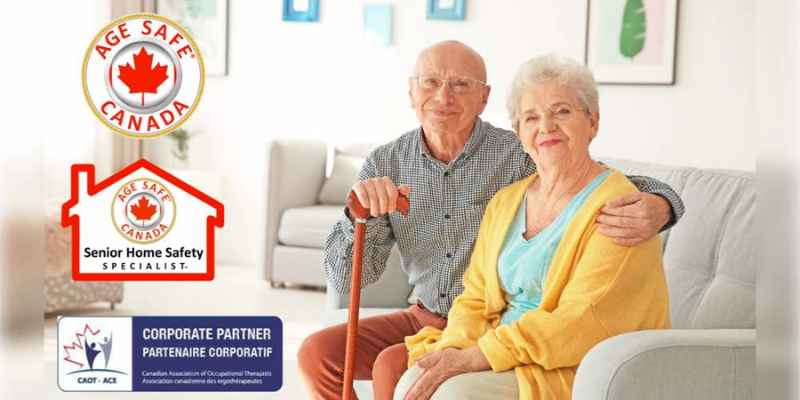 Elderly Couple Sitting on a Couch