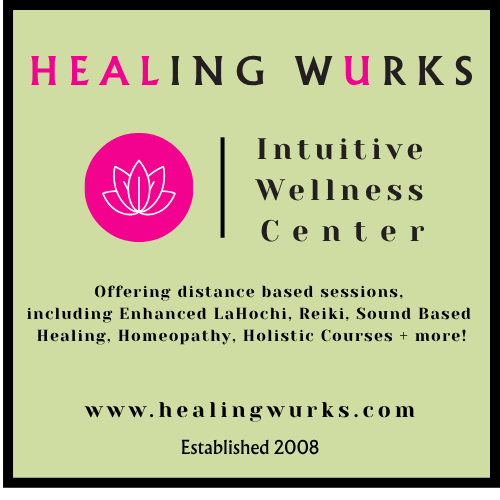 Healing Wurks intuitive welllness center vertical logo