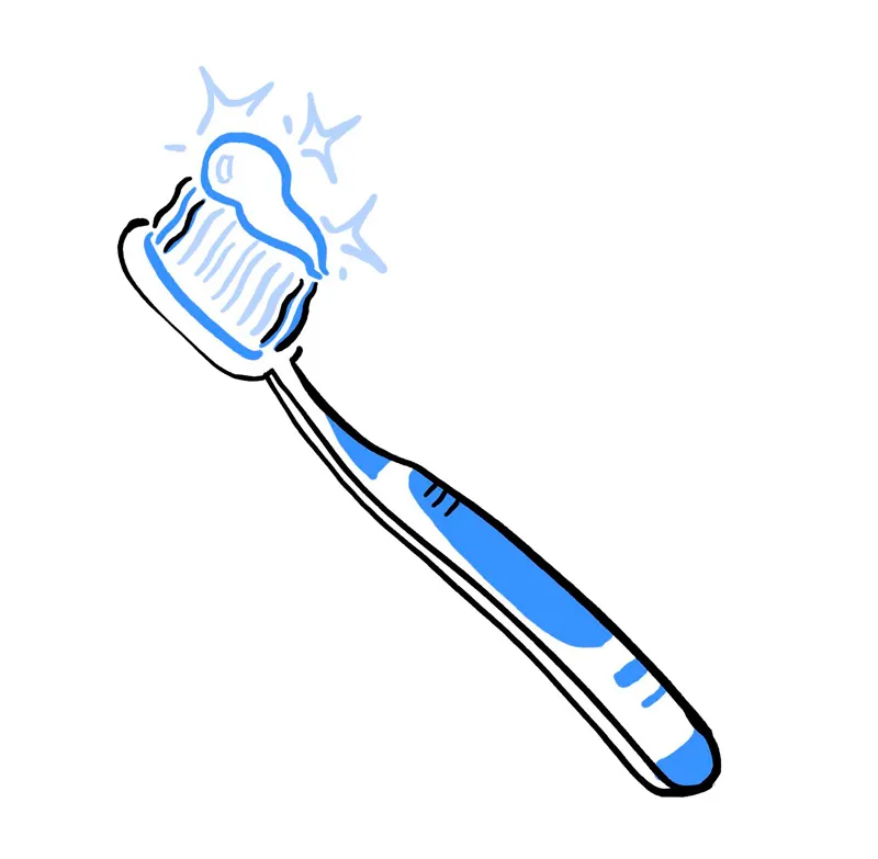 sparkling clean toothbrush