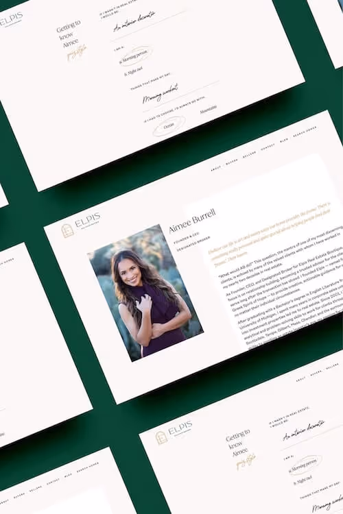 Real estate website design and development on webflow