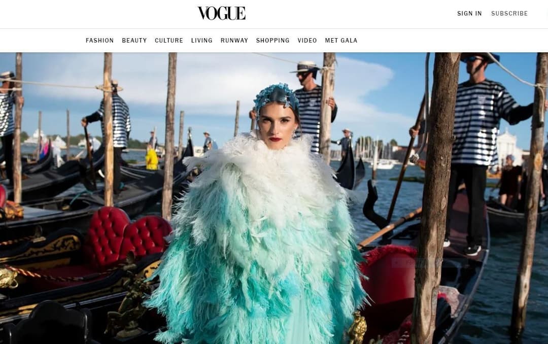 Irina Đuranović na spektakularnoj DOlce & Gabbana Alta Moda reviji u Veneciji