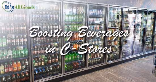 beverage cooler at a convenience store