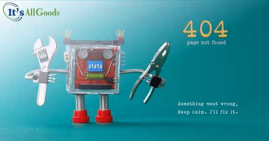 cartoon illustration showing retail digital failure with 404 page