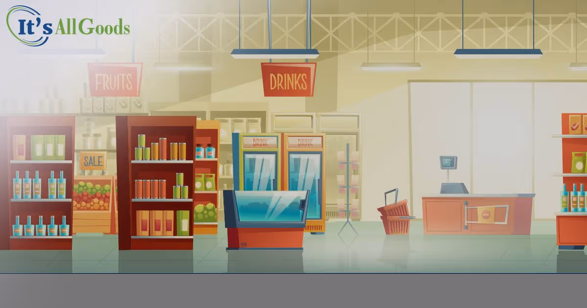 graphic of a c-store layout